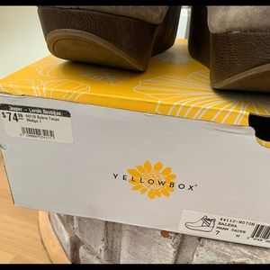 Yellow box  Balera warm taupe wedge size 7